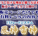 FXで勝つための3つの鉄則を形にしたトレードツール【風神雷神】