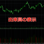 MT4で出来高の表示する方法