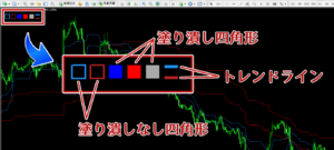 Color Levelsで書ける四角形や線の種類