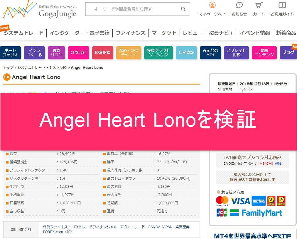 Angel Heart Lonoを検証