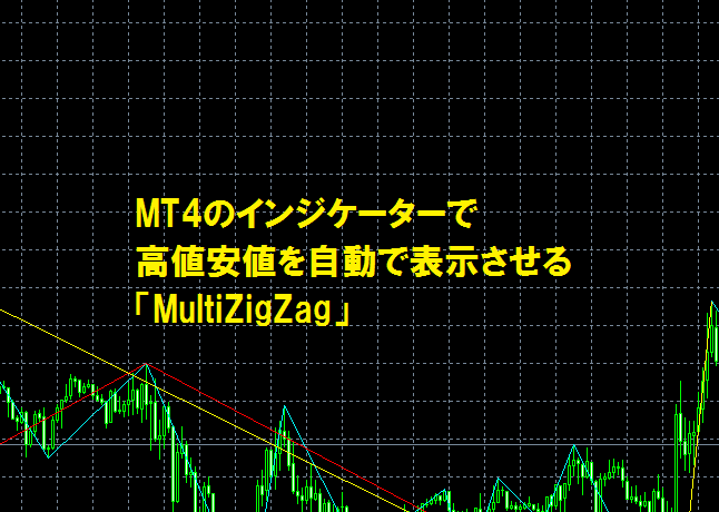 MT4のインジケーターで高値安値を自動で表示させる「MultiZigZag」