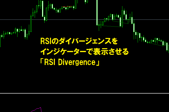 RSIのダイバージェンスをインジケーターで表示させる「RSI Divergence」
