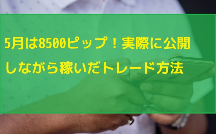 5月は8500ピップス！実際に公開しながら稼いだトレード方法