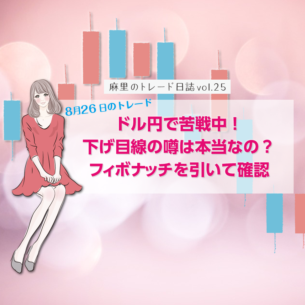 ドル円で苦戦中!下げ目線って話は本当?フィボナッチを引いて確かめてみた