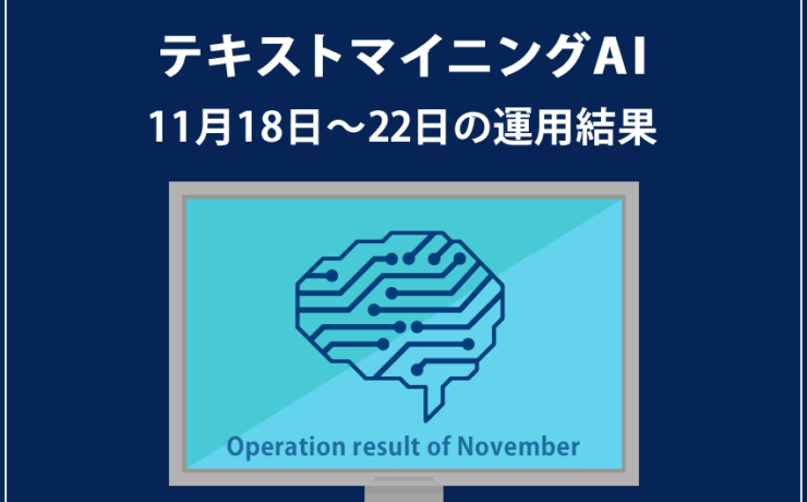 みんなのシストレ「テキストマイニングAI」11月22日までの結果