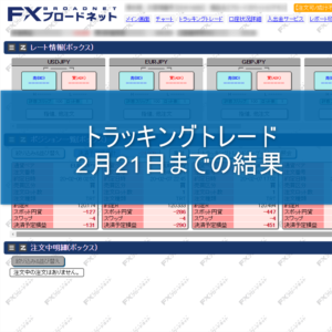 トラッキングトレードの2月21日までの結果