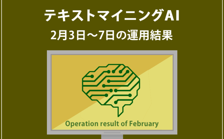 みんなのシストレ「【EURUSD】テキストマイニングAI」2月3日~2月7日までの結果