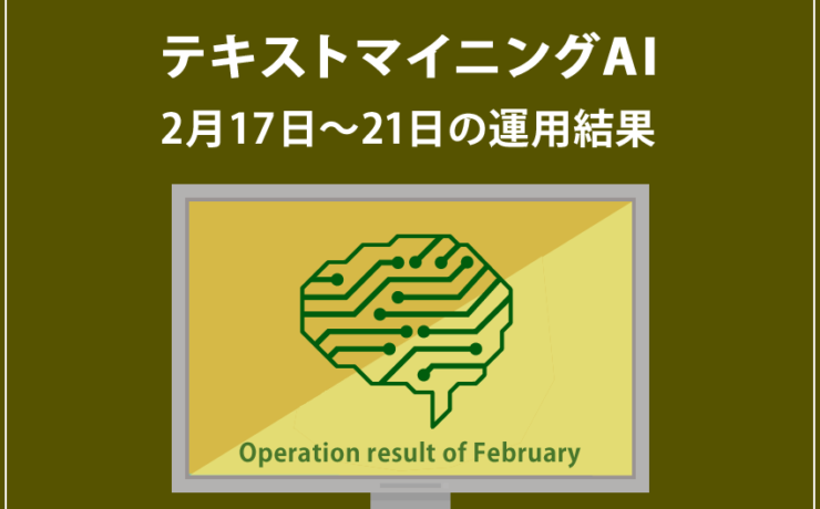 みんなのシストレ「【EURUSD】テキストマイニングAI」2月17日~2月21日までの結果