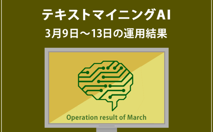 みんなのシストレ「【EURUSD】テキストマイニングAI」2020年3月9日~3月13日までの結果