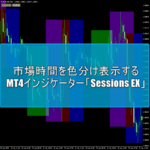 市場時間を色分け表示するMT4インジケーター「Sessions EX」