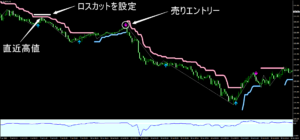 売りロスカット設定