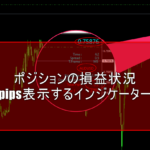 ポジションの損益状況をpips表示するインジケーター