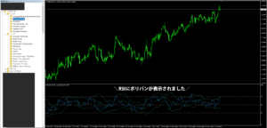 RSIにボリンジャーバンドを重ねて表示する方法3