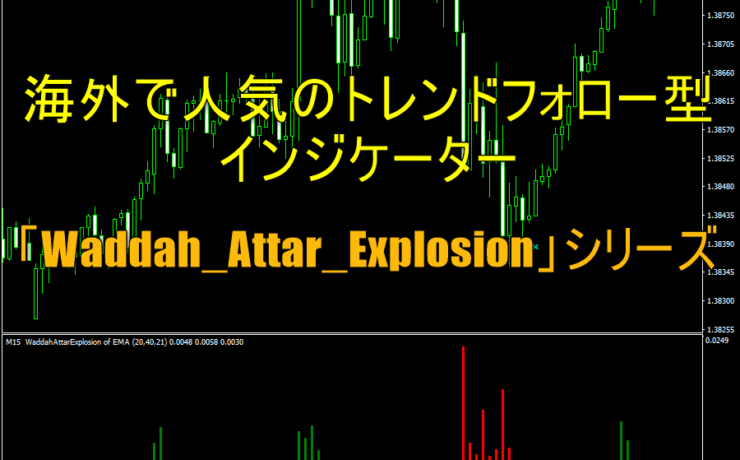 海外で人気のトレンドフォロー型インジケーター「Waddah_Attar_Explosion」シリーズ