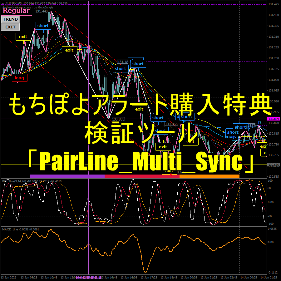 もちぽよアラート購入特典の検証ツール「PairLine_Multi_Sync」